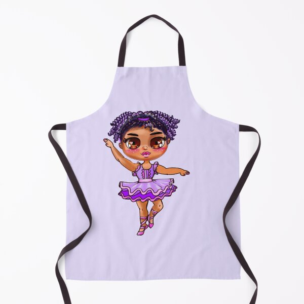 Item preview, Chibi African American, Black ballerina girl with corn rows ballet dancing 3. beautiful  black girl with Afro hair and dark brown skin wearing a pink tutu. Love Ballet designed and sold by Artonmytee.