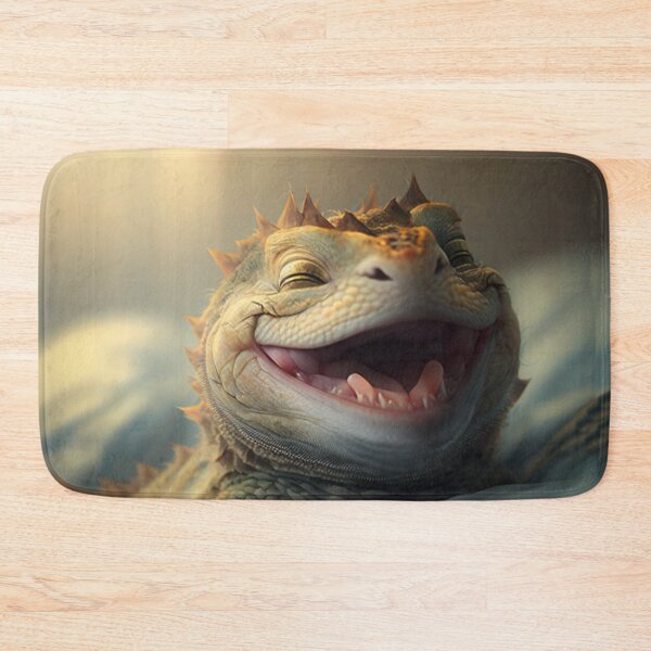 Item preview, Happy Bearded Dragon Laying Around designed and sold by TinderboxWP.