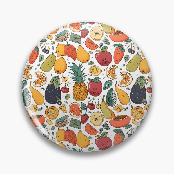 Item preview, Vegan People Life Fruits Pattern designed and sold by AI Creations ⭐⭐⭐⭐⭐.