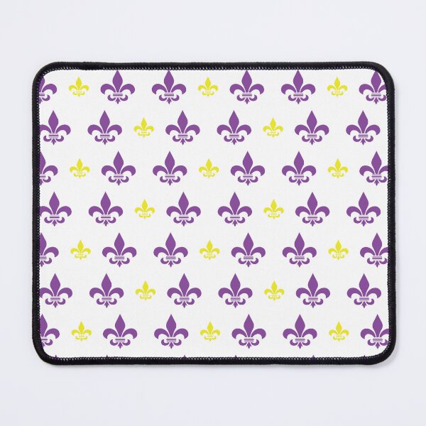 Item preview, Purple and Gold Fleur de Lis Pattern designed and sold by StudioBlack.
