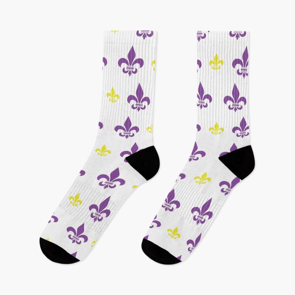 Item preview, Purple and Gold Fleur de Lis Pattern designed and sold by StudioBlack.
