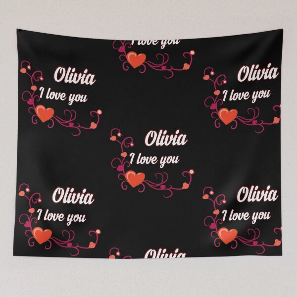 Item preview, I love u Olivia designed and sold by Dido-shop-art ⭐⭐⭐⭐⭐.