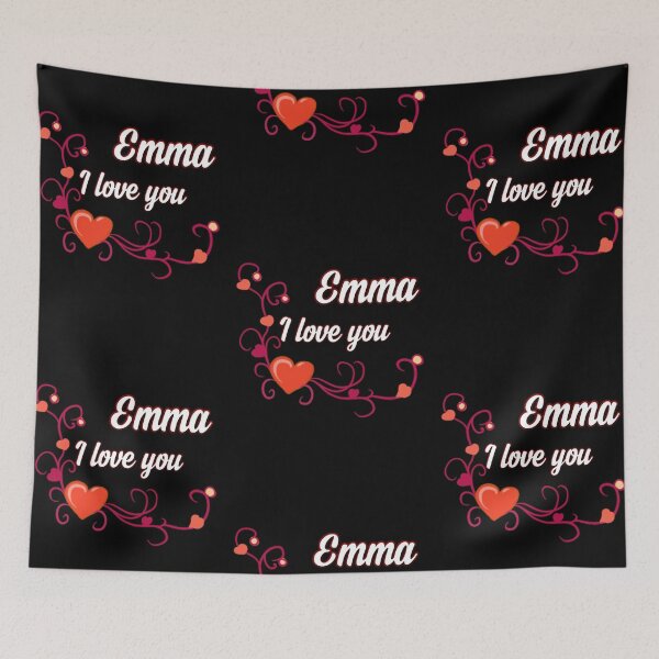 Item preview, I love u Emma designed and sold by Dido-shop-art ⭐⭐⭐⭐⭐.