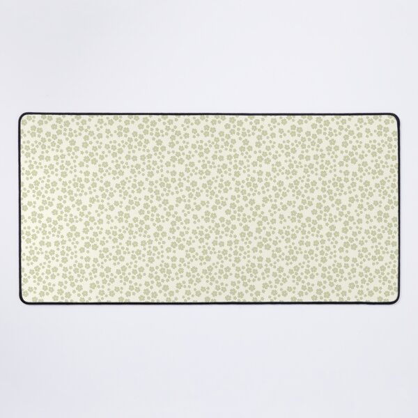 Item preview, MINI MICRO DITSY DAISY PRAIRIE VINTAGE RETRO FLORALS AND FLOWERS PASTEL SAGE GREEN CREAM designed and sold by blomastudios.