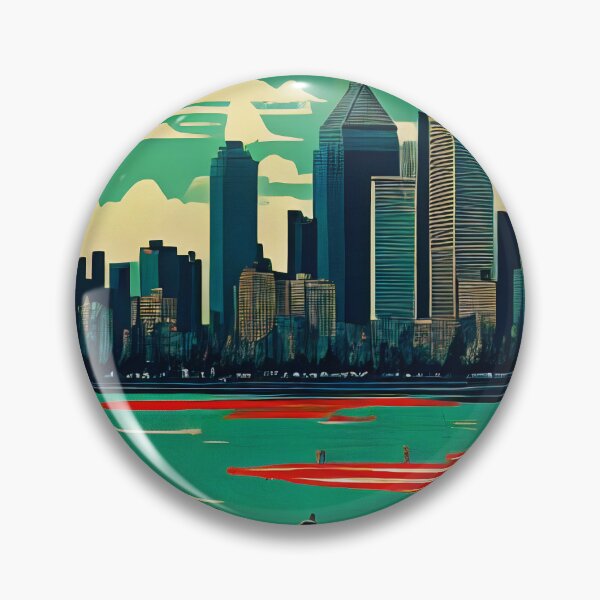 Item preview, Modern skyline meets wilderness designed and sold by Imagyn8.