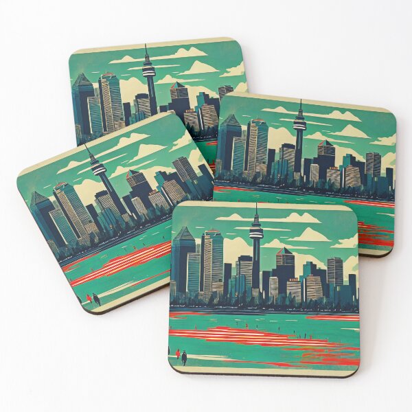 Item preview, Modern skyline meets wilderness designed and sold by Imagyn8.