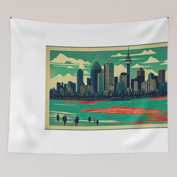 Item preview, Modern skyline meets wilderness designed and sold by Imagyn8.