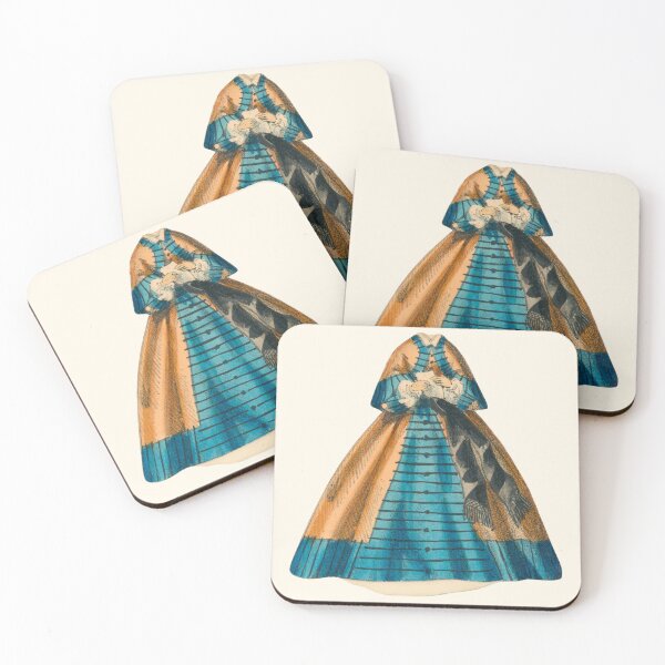 Item preview, Blue and Gold Striped Dress designed and sold by Archaicarts.