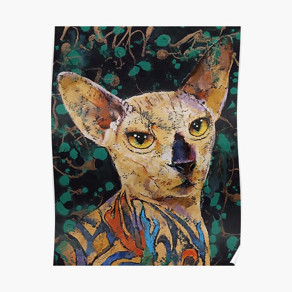 Posters Sur Le Theme Sphynx C3 A0 L 39 Huile Sphynx Redbubble