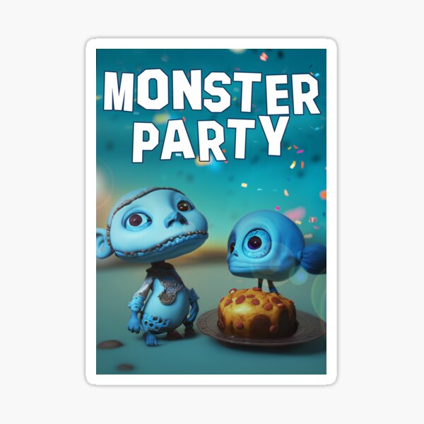 Item preview, Two blue monsters eating delicious muffin designed and sold by Mauswohn.