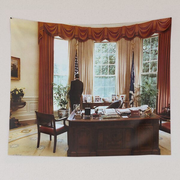 Item preview, Ronald Reagan White House Oval Office Photo Photograph Picture Reagan Ronald 1984 84 Campaign T Shirt Hoodie Sticker Retro 80s 1980s Throwback designed and sold by arcadetoystore.