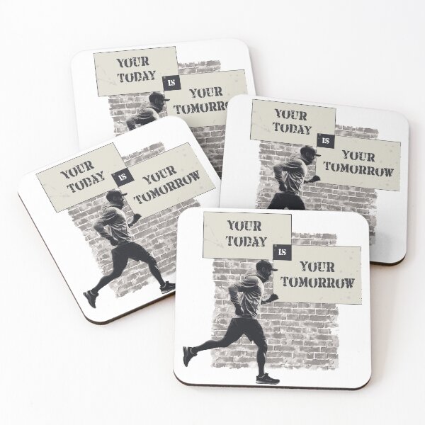 Item preview, Motivational Running Design: Your Today Shapes Your Tomorrow designed and sold by VibrantJD.