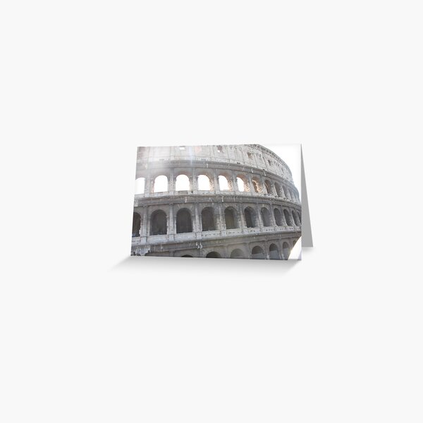 Colosseum or Coliseum, also known as the Flavian Amphitheatre Greeting Card