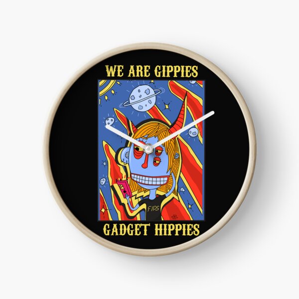 Item preview, we are gippies, gadget hippies, character comic cartoon pop art retro vector illustration designed and sold by Axel Christian.