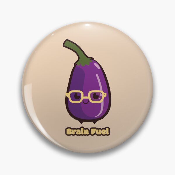 Item preview, Brain Fuel - Smart eggplant designed and sold by RoboRaphael.