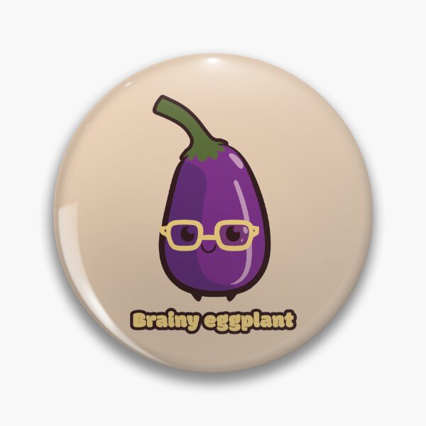 Item preview, Brainy eggplant - Smart eggplant designed and sold by RoboRaphael.