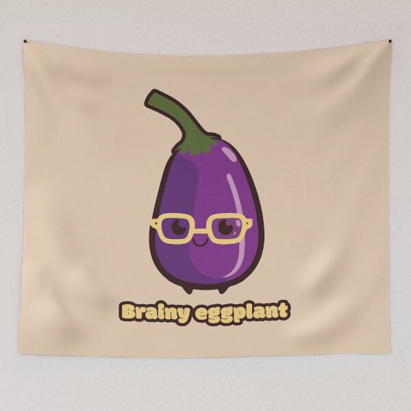 Item preview, Brainy eggplant - Smart eggplant designed and sold by RoboRaphael.