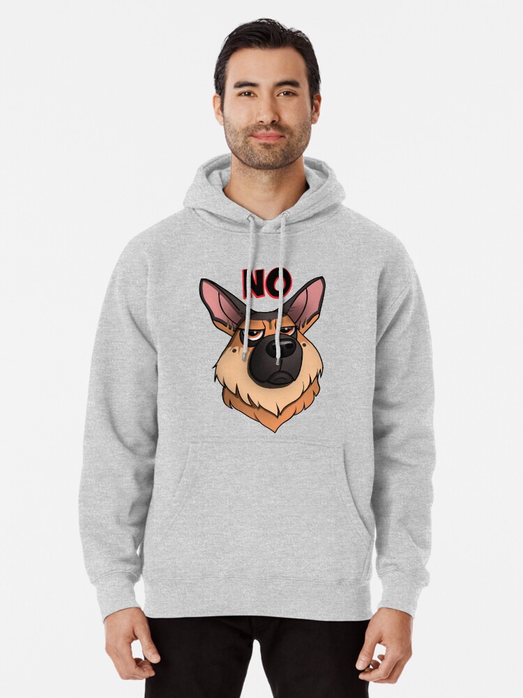 "German Shepherd NO emoji" Pullover Hoodie by polygrafix ...