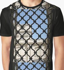 View through a window lattice. Graphic T-Shirt