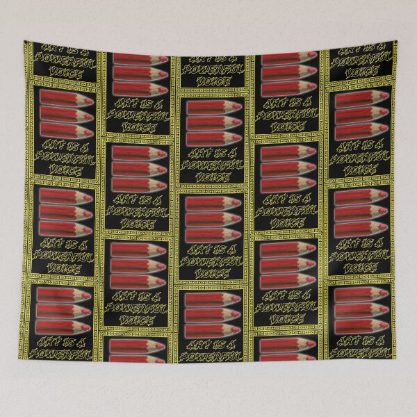 Item preview, 'Art Is a Powerful Voice' Crayon Bullets - Artist Inspirational Quotes designed and sold by Ridiculam Toga.