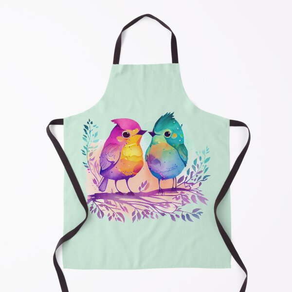 Item preview, Funny Pair of Colorful Birds designed and sold by KOTOdesign.