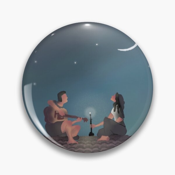 Item preview, Midnight rooftop date art print designed and sold by Fillustration.