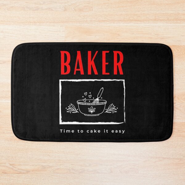 Item preview, Baker Time to Cake it Easy funny motivational design designed and sold by DigitalMagShop.