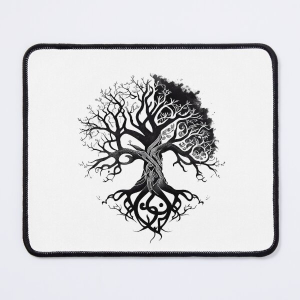 Item preview, Dark and Light Tribal Tree Tattoo designed and sold by ShadowAndSlate.