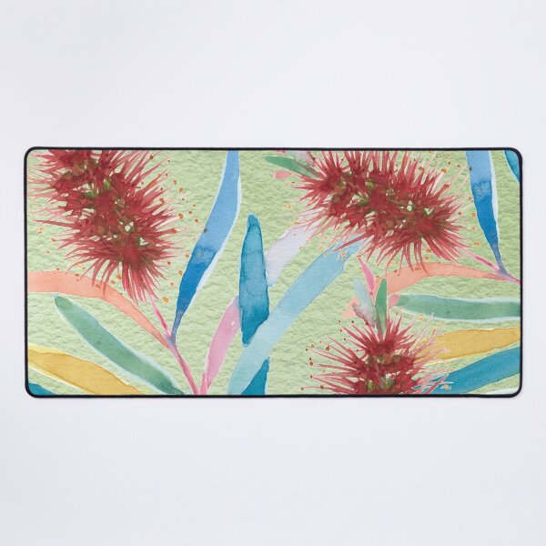 Item preview, Australian bottlebrush hand painted in watercolor designed and sold by Sylvie Murray.