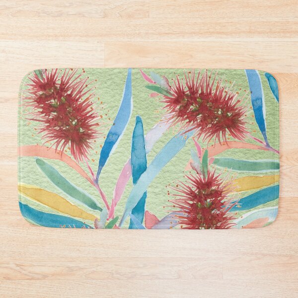 Item preview, Australian bottlebrush hand painted in watercolor designed and sold by Sylvie Murray.