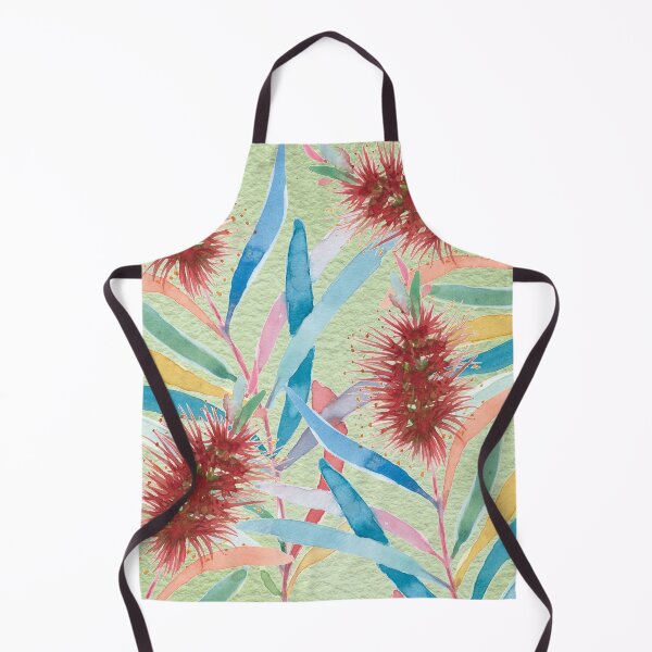 Item preview, Australian bottlebrush hand painted in watercolor designed and sold by Sylvie Murray.