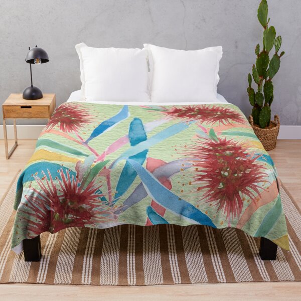 Item preview, Australian bottlebrush hand painted in watercolor designed and sold by Sylvie Murray.