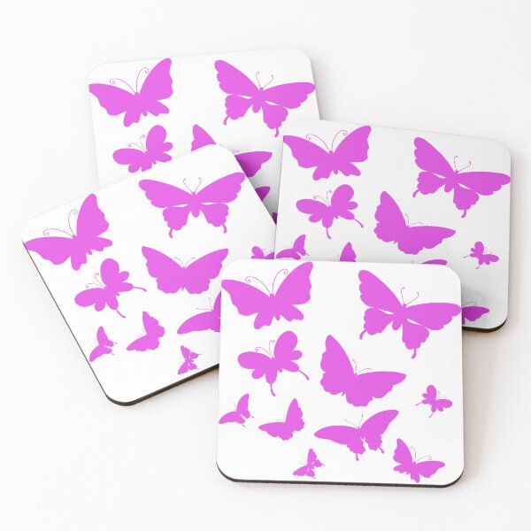 Item preview, Cute Butterfly patterns magenta designed and sold by Chaoticzarts.