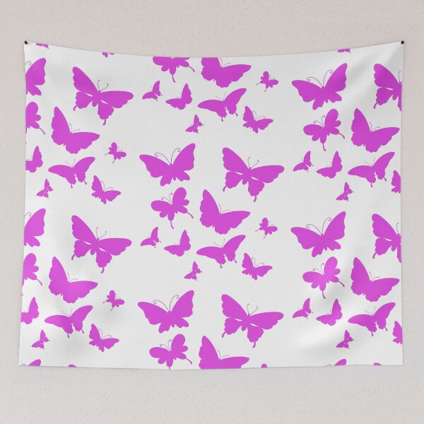 Item preview, Cute Butterfly patterns magenta designed and sold by Chaoticzarts.