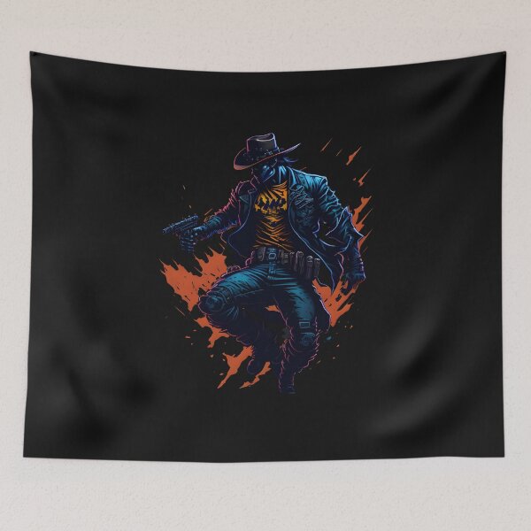 Item preview, Experience the Thrill of the Old West with Our Anime Gun Slinger - Our Anime- Gaming Character Design  designed and sold by Chromatic-Art.