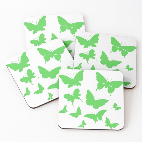 Item preview, Cute Butterfly patterns green designed and sold by Chaoticzarts.