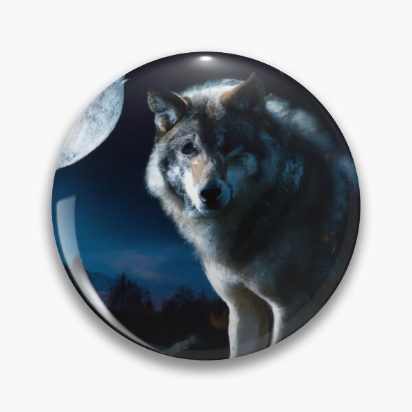 Item preview, Wolf at full moon designed and sold by Helleradi.