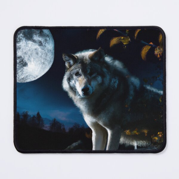 Item preview, Wolf at full moon designed and sold by Helleradi.
