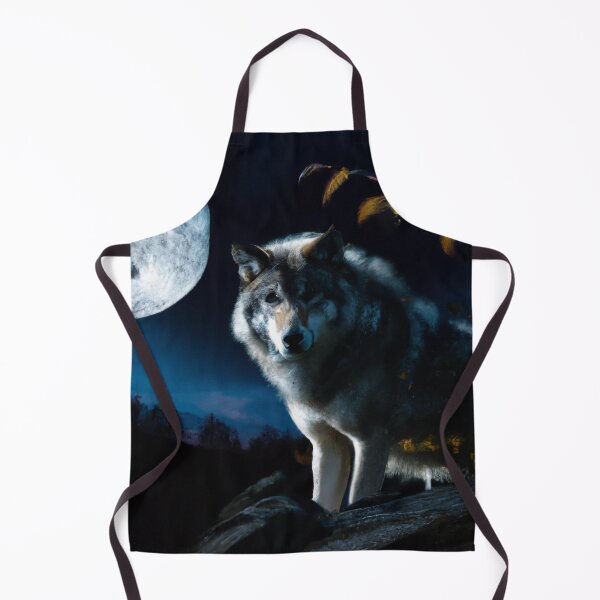 Item preview, Wolf at full moon designed and sold by Helleradi.