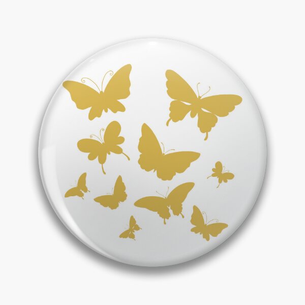 Item preview, Cute Butterfly patterns gold  designed and sold by Chaoticzarts.