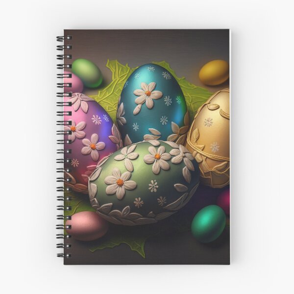 Item preview, Easter eggs with flowers pattern design, vintage colors and luminous light 5 designed and sold by jetaiart.