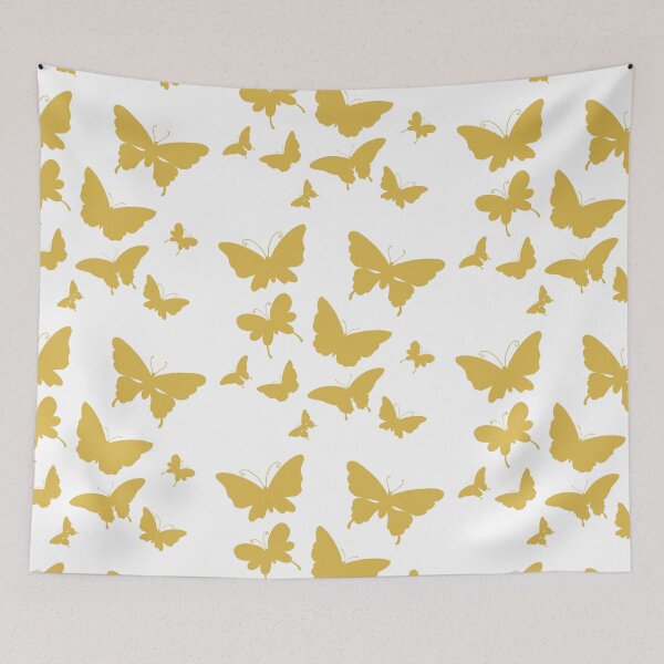 Item preview, Cute Butterfly patterns gold  designed and sold by Chaoticzarts.