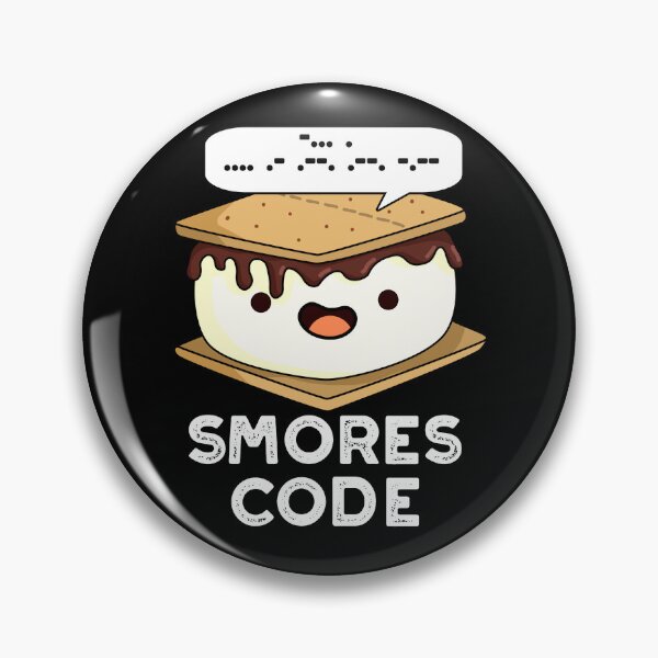 Item preview, Smores Code Funny Food Puns (Dark BG) designed and sold by punnybone.
