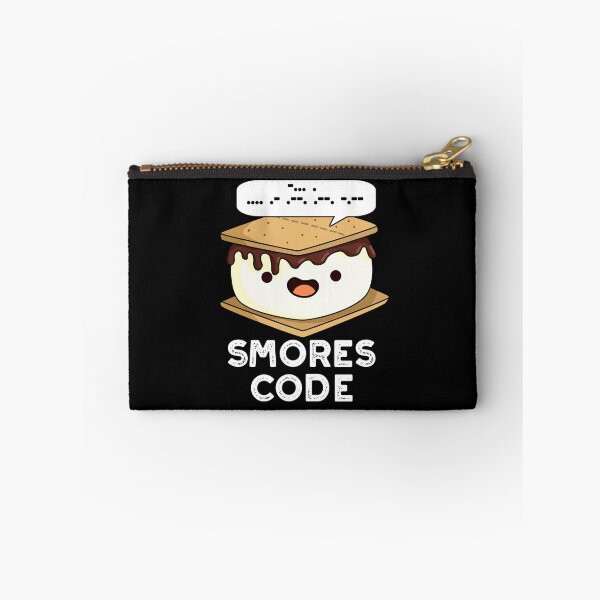 Item preview, Smores Code Funny Food Puns (Dark BG) designed and sold by punnybone.