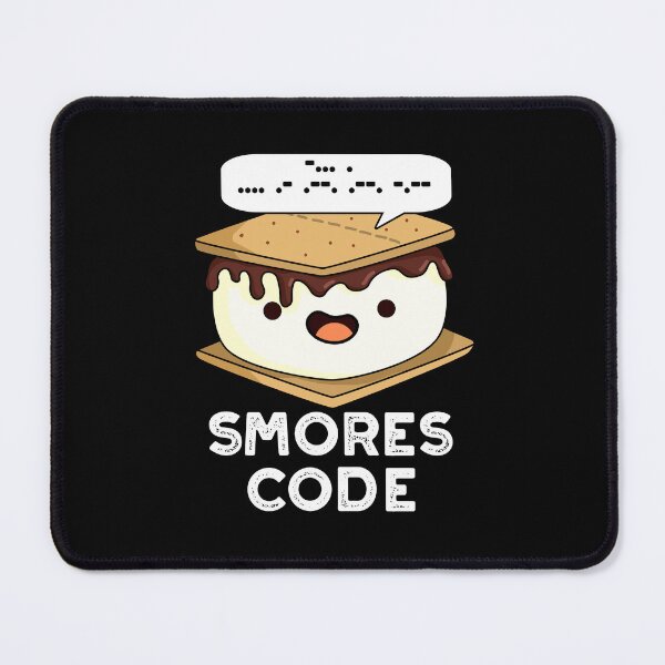Item preview, Smores Code Funny Food Puns (Dark BG) designed and sold by punnybone.