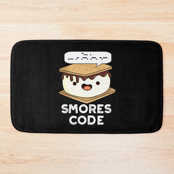 Item preview, Smores Code Funny Food Puns (Dark BG) designed and sold by punnybone.