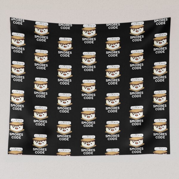 Item preview, Smores Code Funny Food Puns (Dark BG) designed and sold by punnybone.