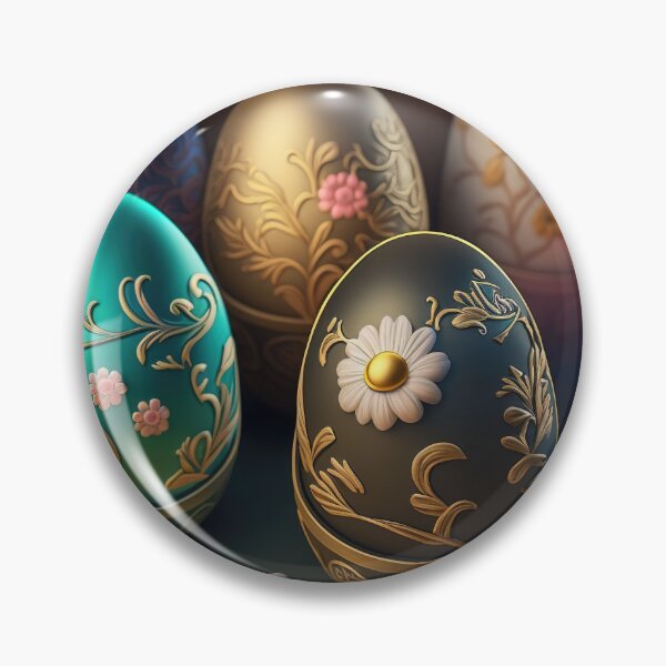 Artikelvorschau, Easter eggs with flowers pattern design, vintage colors and luminous light 6 entworfen und verkauft von jetaiart.
