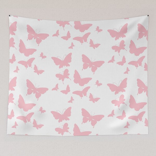 Artikelvorschau, Niedliche Schmetterlingsmuster in Babyrosa entworfen und verkauft von Chaoticzarts.