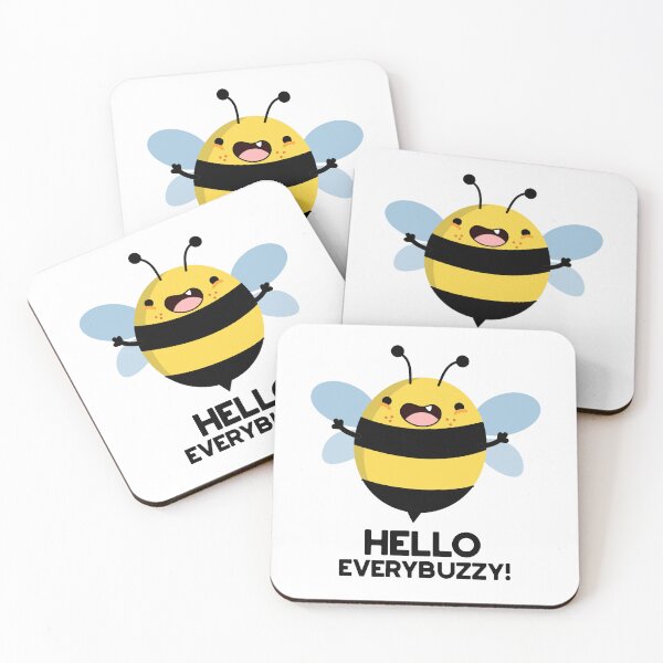 Item preview, Hello Everybuzzy Funny Bee Puns  designed and sold by punnybone.